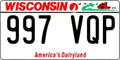 WI license plate 997VQP