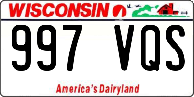 WI license plate 997VQS