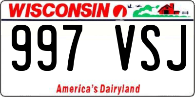 WI license plate 997VSJ