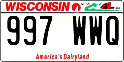 WI license plate 997WWQ