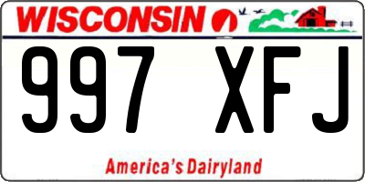 WI license plate 997XFJ