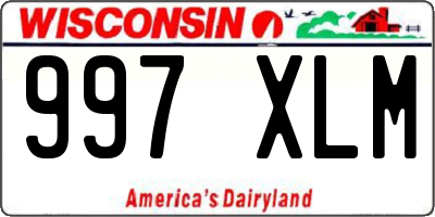 WI license plate 997XLM
