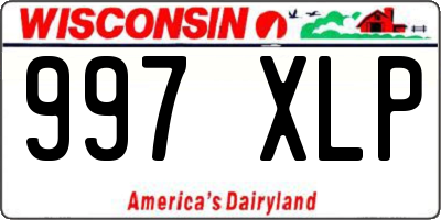 WI license plate 997XLP