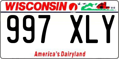 WI license plate 997XLY