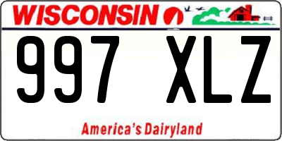 WI license plate 997XLZ