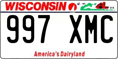 WI license plate 997XMC