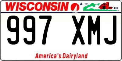 WI license plate 997XMJ
