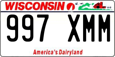 WI license plate 997XMM