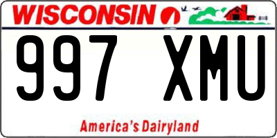WI license plate 997XMU