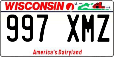 WI license plate 997XMZ