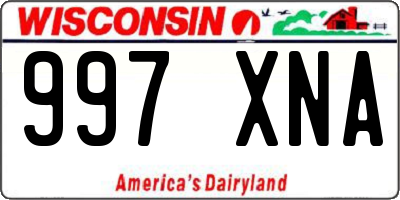 WI license plate 997XNA
