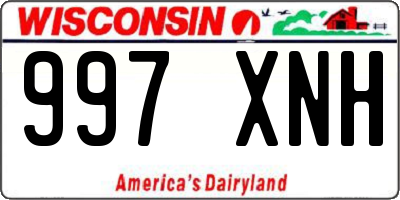 WI license plate 997XNH