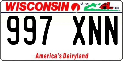 WI license plate 997XNN