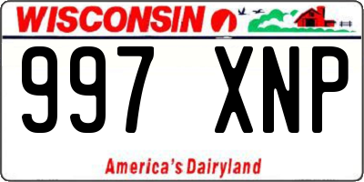 WI license plate 997XNP