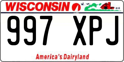 WI license plate 997XPJ
