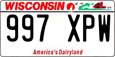 WI license plate 997XPW