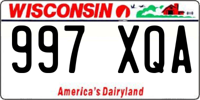 WI license plate 997XQA
