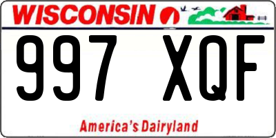 WI license plate 997XQF