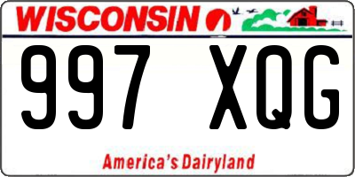 WI license plate 997XQG