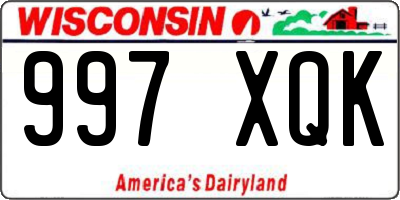 WI license plate 997XQK