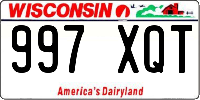 WI license plate 997XQT