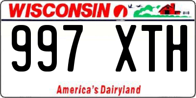 WI license plate 997XTH