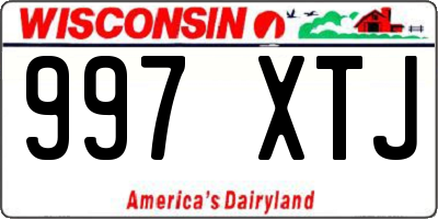 WI license plate 997XTJ