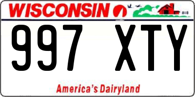WI license plate 997XTY