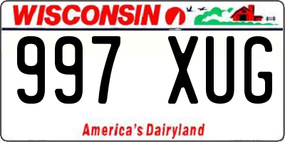 WI license plate 997XUG