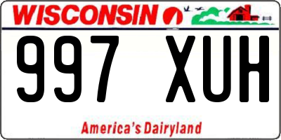 WI license plate 997XUH