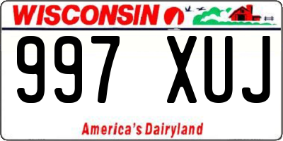 WI license plate 997XUJ