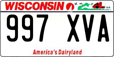 WI license plate 997XVA