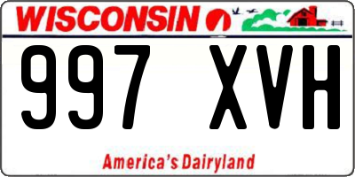 WI license plate 997XVH