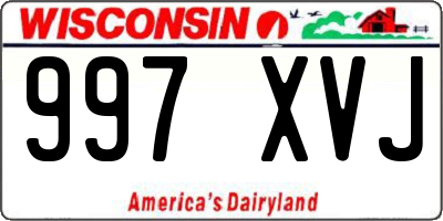 WI license plate 997XVJ