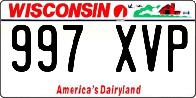 WI license plate 997XVP