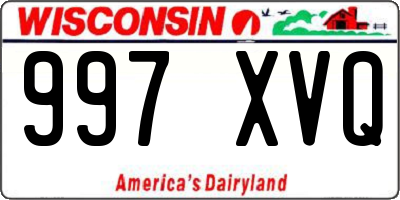 WI license plate 997XVQ