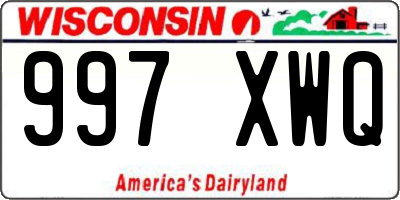 WI license plate 997XWQ