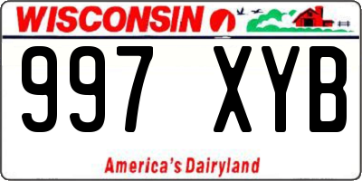 WI license plate 997XYB