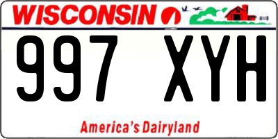 WI license plate 997XYH