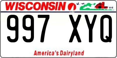 WI license plate 997XYQ