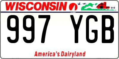 WI license plate 997YGB