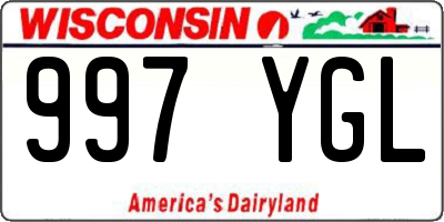 WI license plate 997YGL