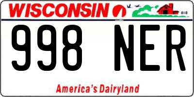 WI license plate 998NER