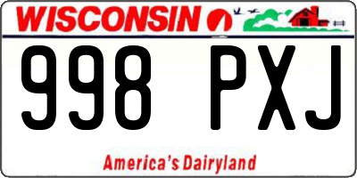 WI license plate 998PXJ