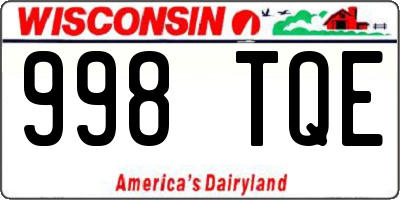 WI license plate 998TQE