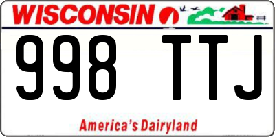 WI license plate 998TTJ