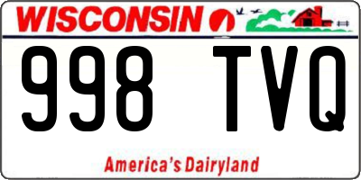 WI license plate 998TVQ