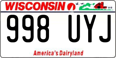 WI license plate 998UYJ