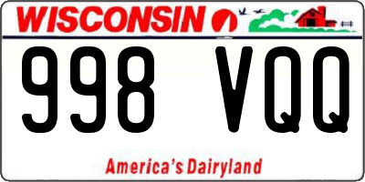 WI license plate 998VQQ