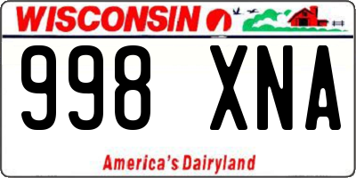 WI license plate 998XNA